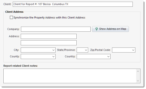 ClientAddressAndNotes