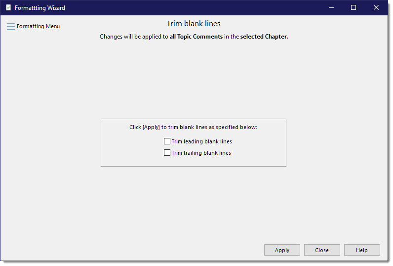 FormattingWizard-TrimBlankLines