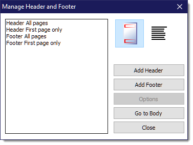 ManageHeaderFooter