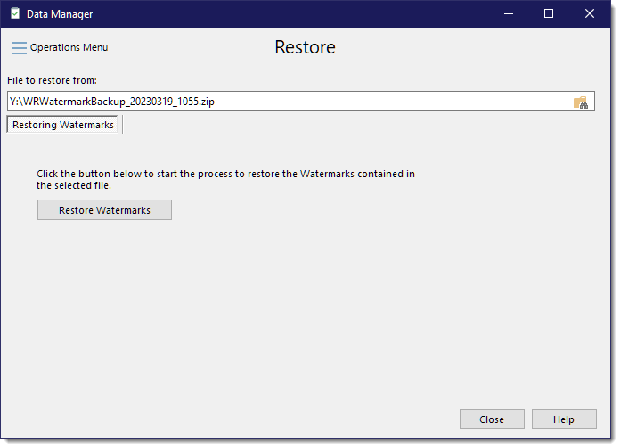 RestoreWatermarks